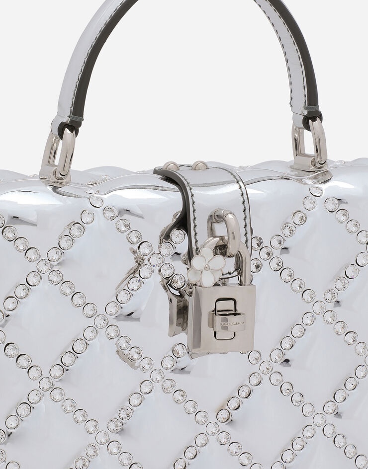 Resin Dolce Box bag with rhinestones - 6