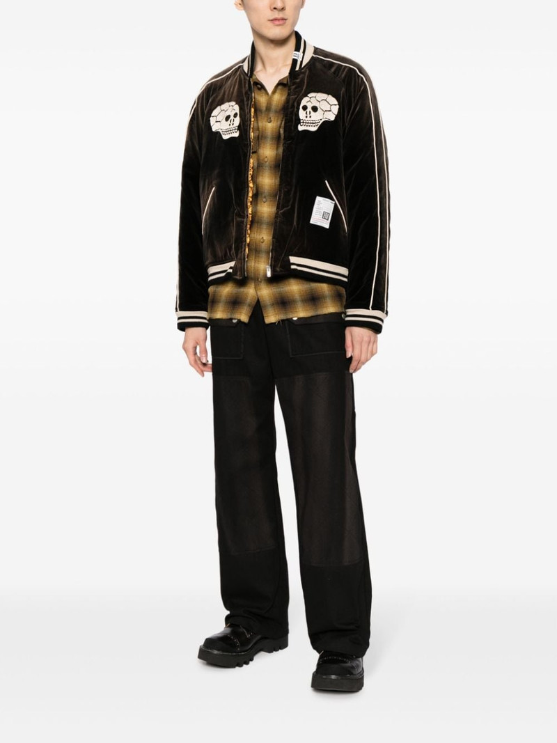 Maison MIHARAYASUHIRO Souvenir velvet bomber jacket outlook
