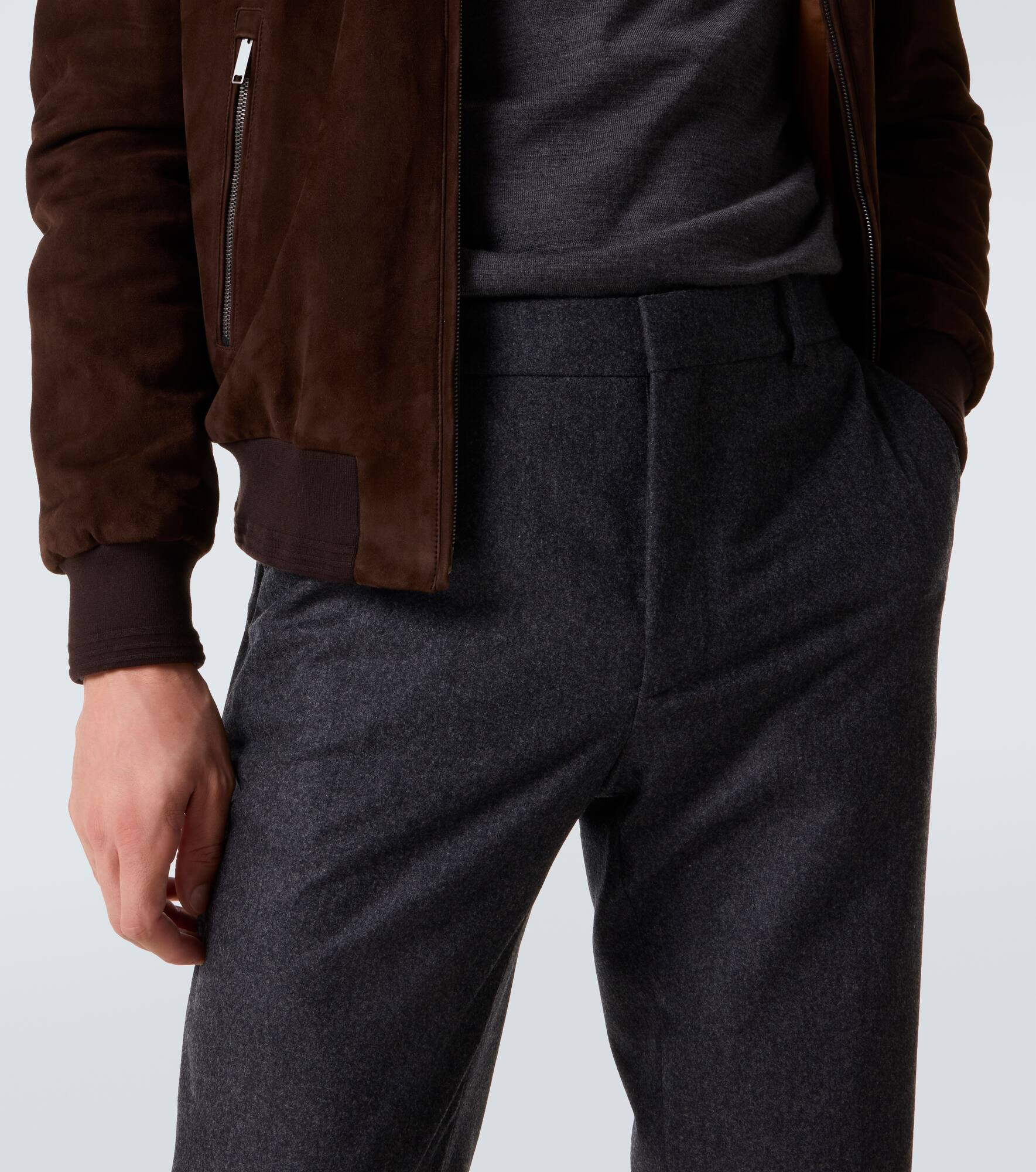 Virgin wool straight pants - 5