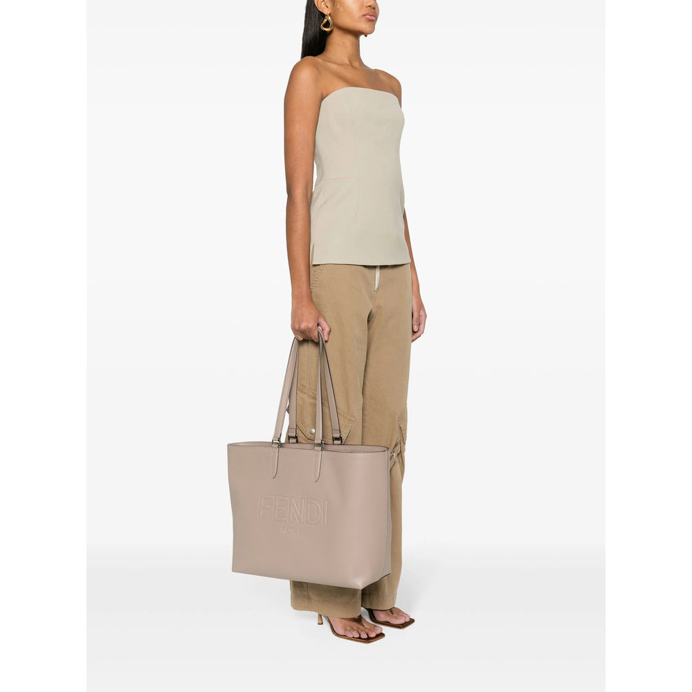 Fendi Neutrals Tote Bags Men - 5
