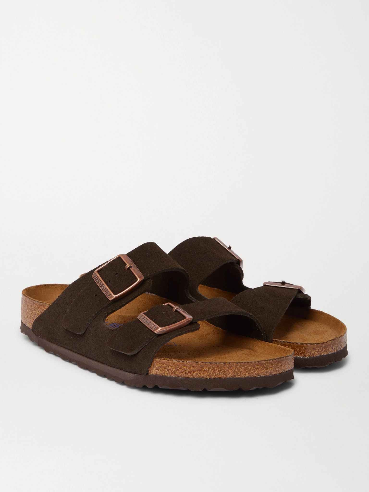 Arizona Suede Sandals Dark brown - 3