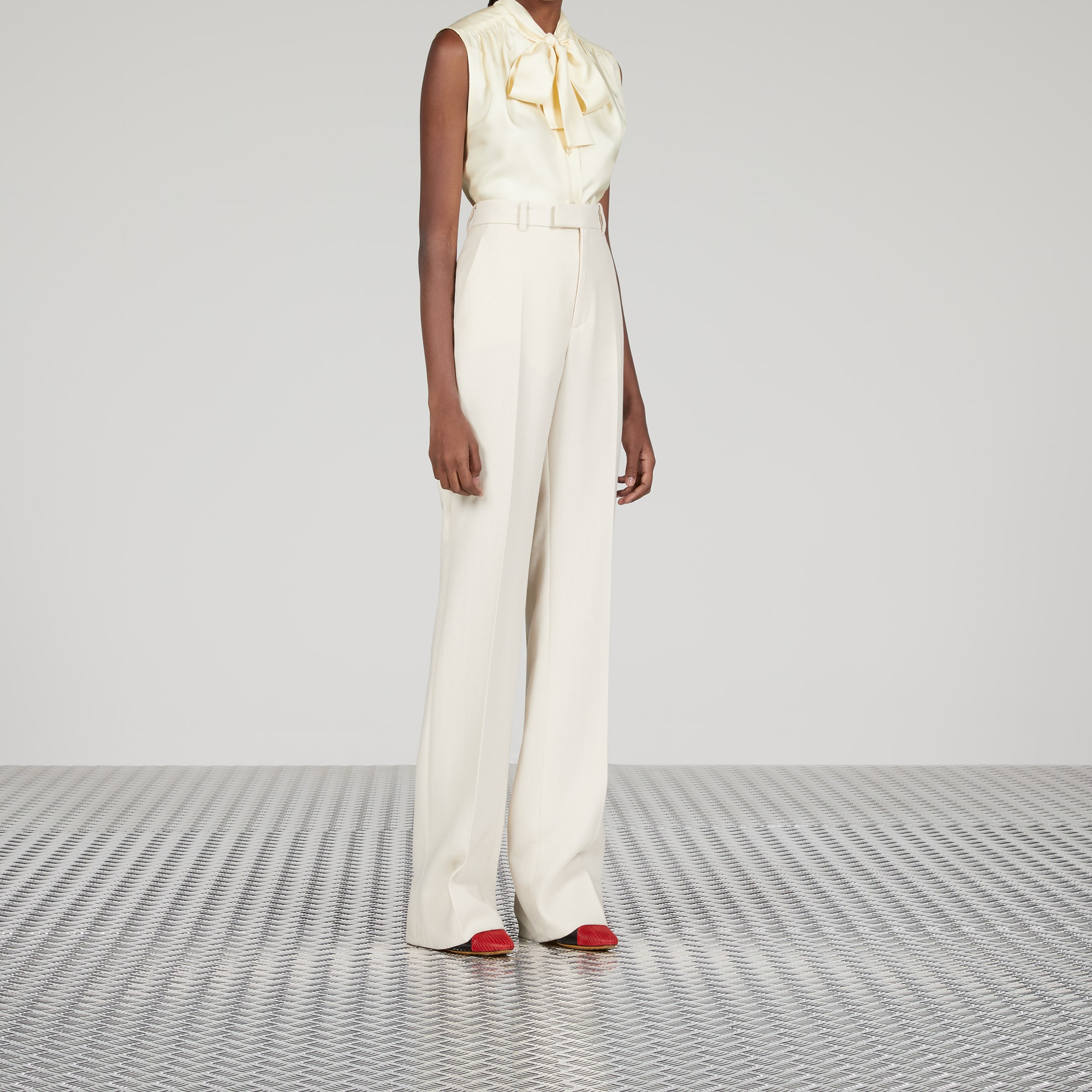 Wool crêpe pant - 7