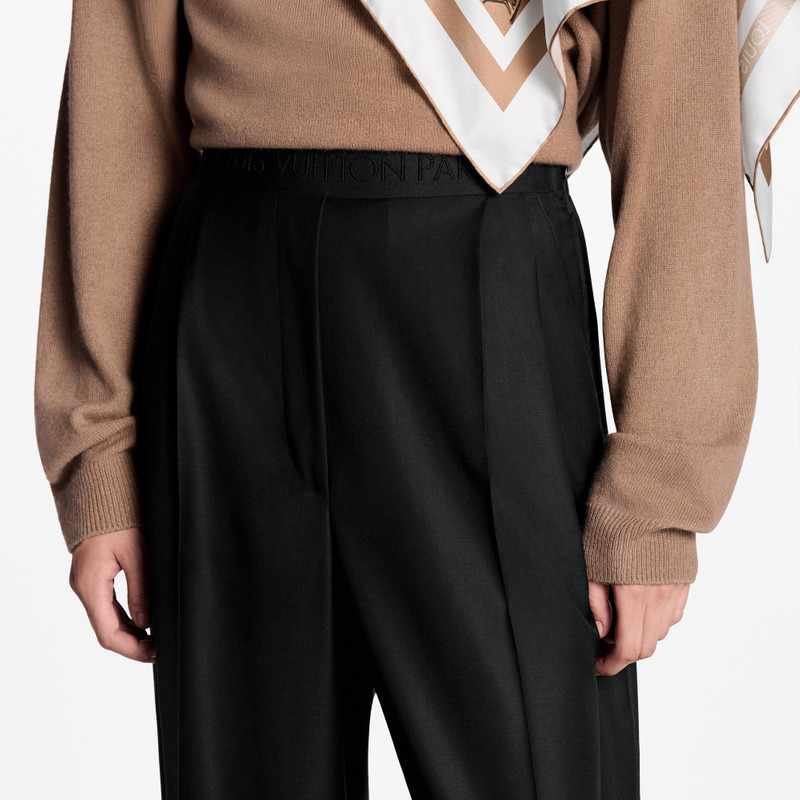 Tailored Wide-Leg Wool Pants 2