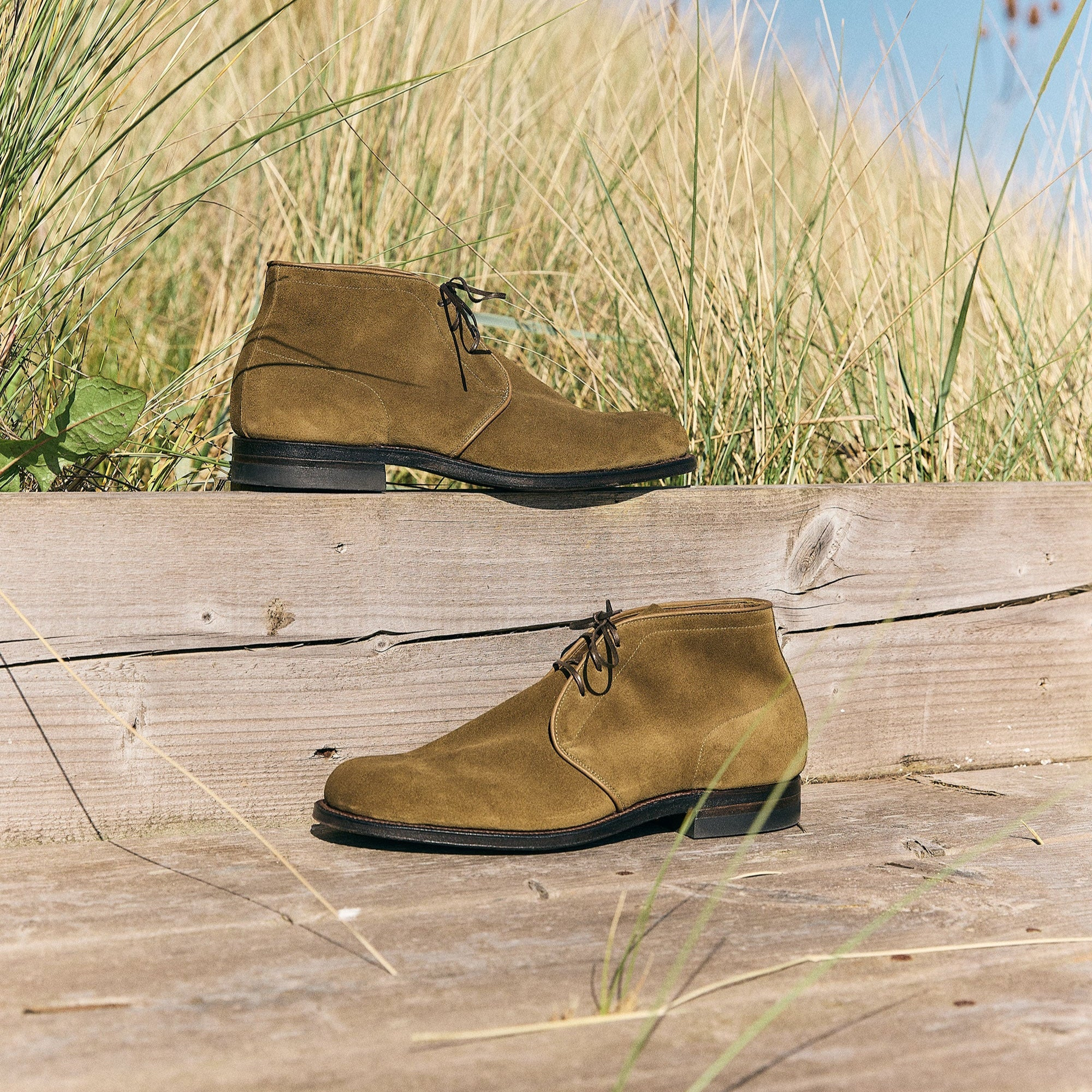 Uplands - Avocado Janus Calf Suede - 6
