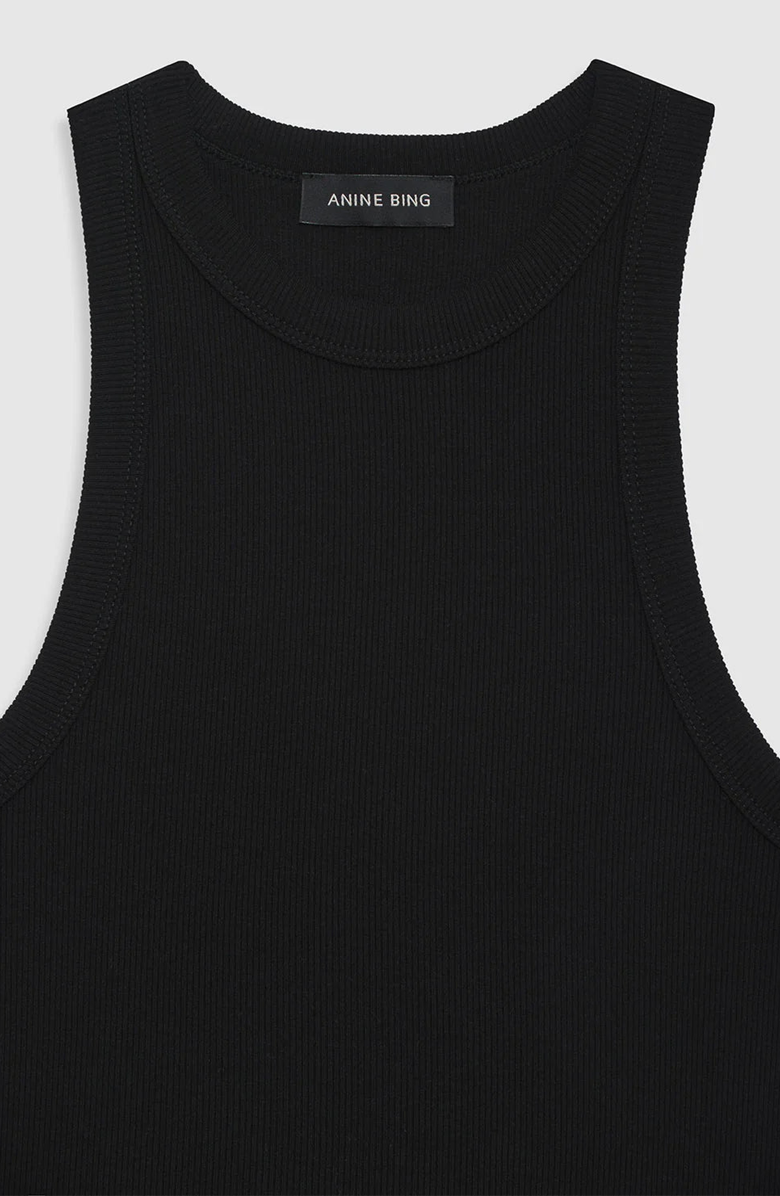 ANINE BING Eva Tank Top in Black at Nordstrom - 3