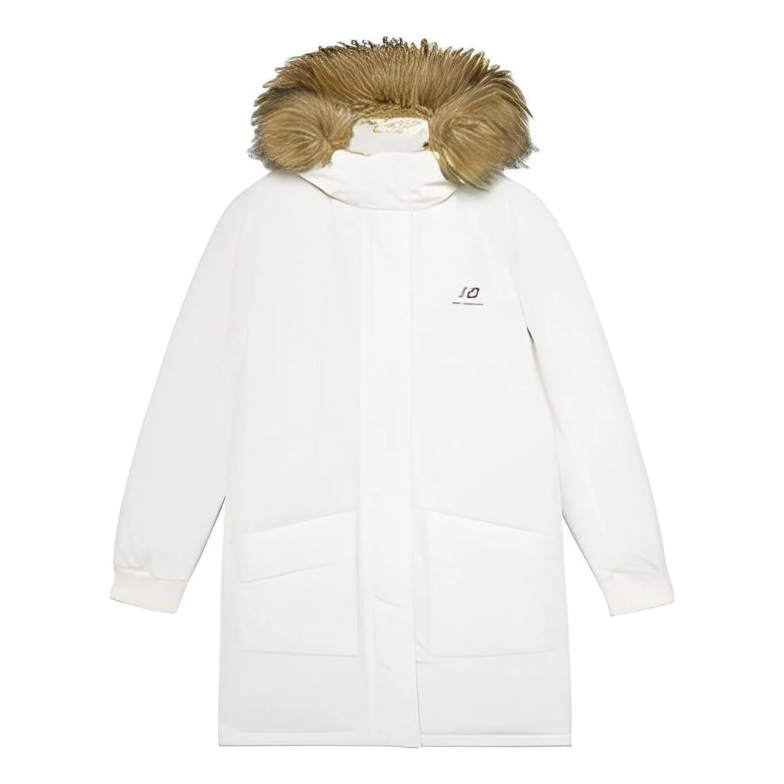 (WMNS) New Balance Warm Long Down Jacket 'White' AWJ23345-CRM - 1