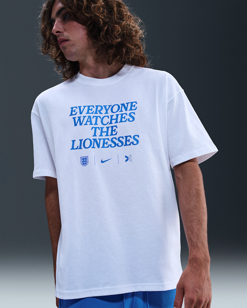 Everyone Watches Women's Sports™ "England" Nike by TOGETHXR Soccer T-Shirt 3