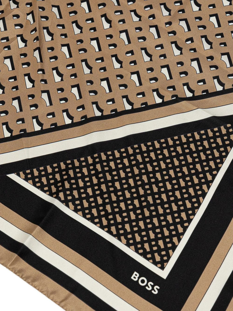 BOSS patterned scarf outlook