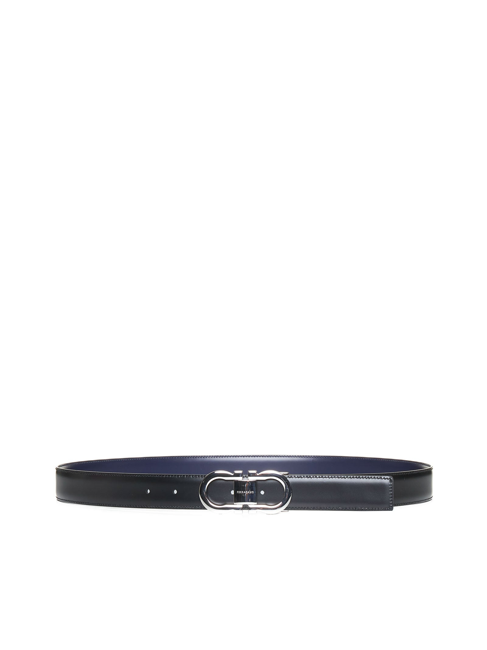 Gancini leather reversible belt - 3