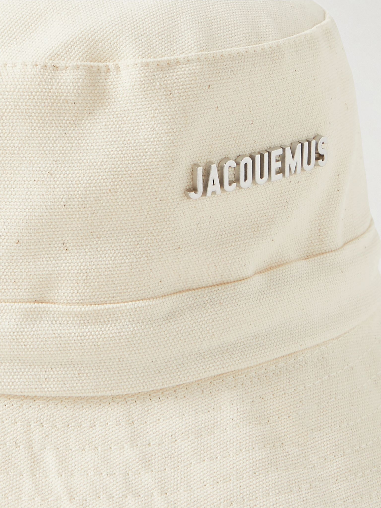 Le Bob Gadjo embellished cotton-canvas bucket hat Off-white - 4