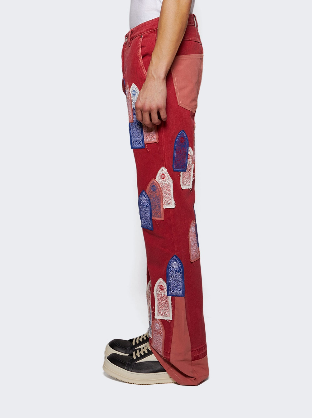 Patched Arch Carpenter Pant Crimson - 3