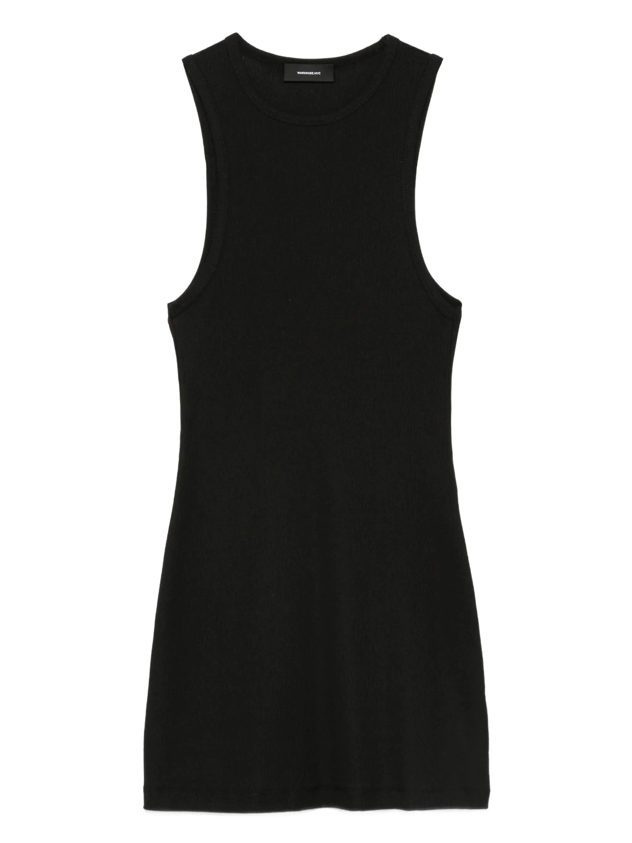 ribbed racer-back top - 1