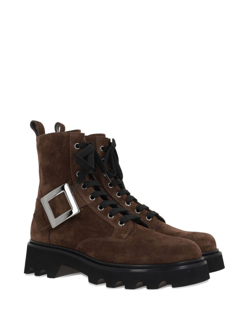 Roger Vivier buckle-fastening lace-up boots outlook