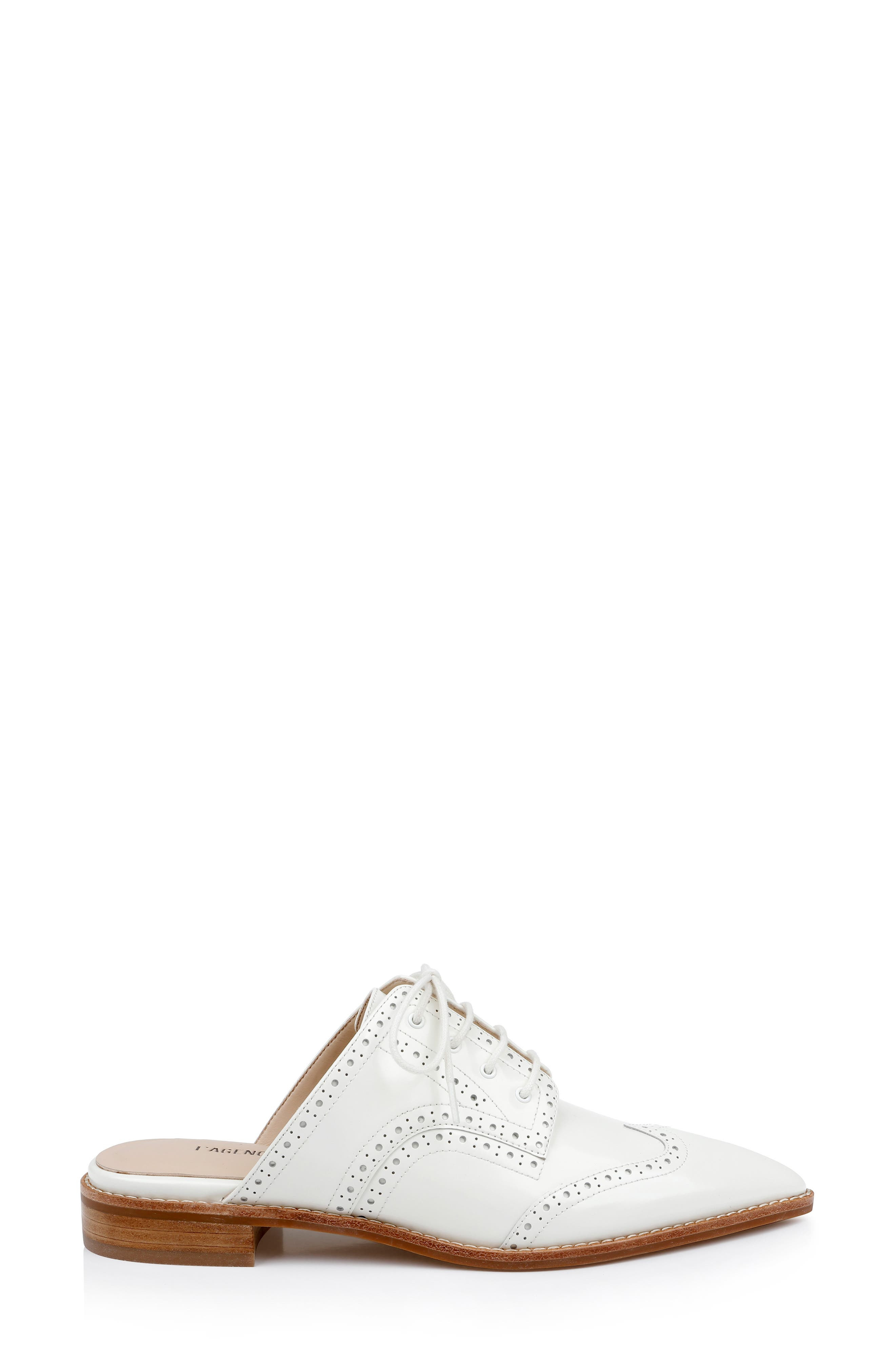 L'AGENCE Lilou Mule in Pearl Leather at Nordstrom - 3
