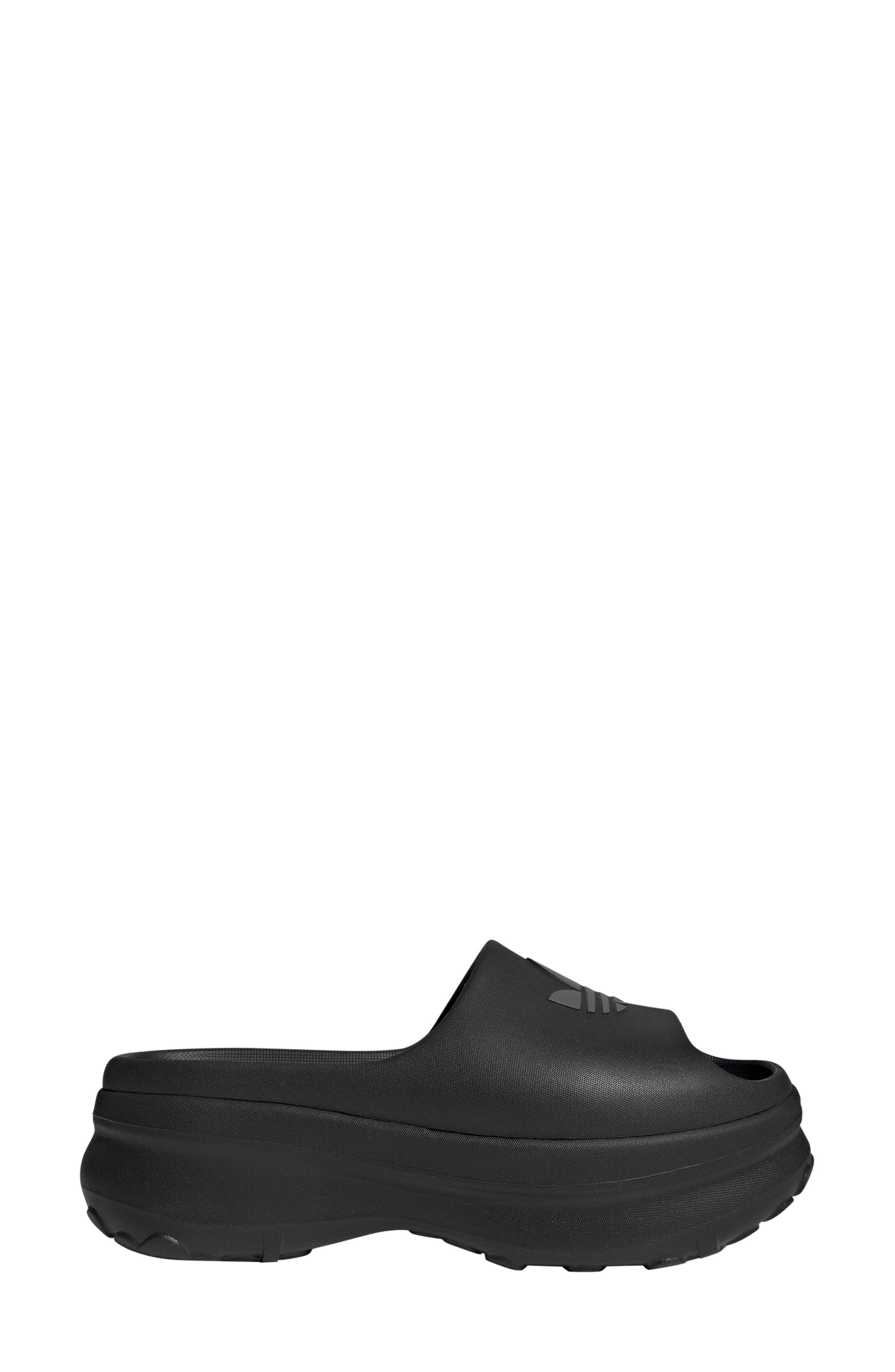 adidas Adifom Stan Smith Platform Slide in Black/Grey/Black at Nordstrom - 3
