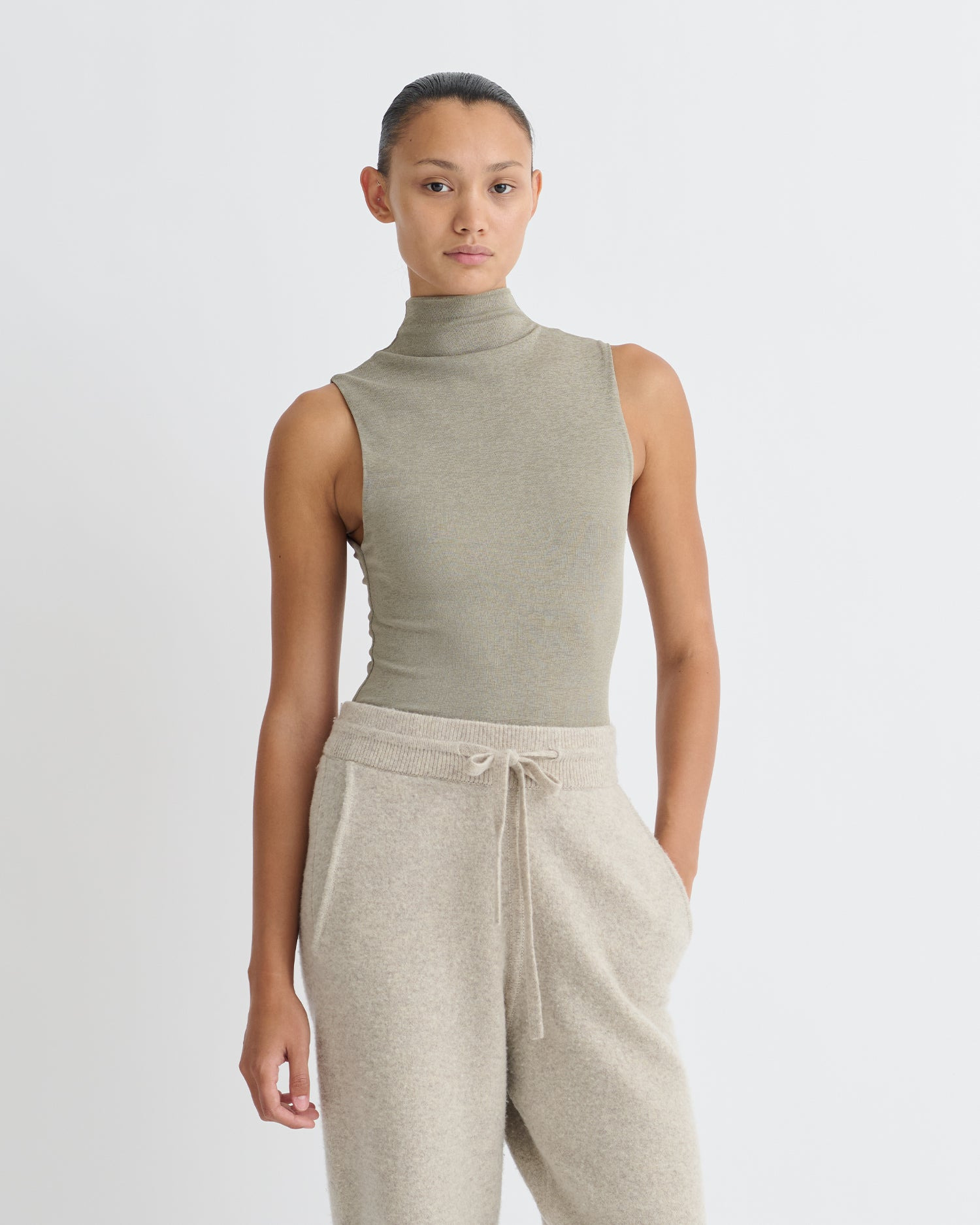 Mesh Jersey Sleeveless Top - 4