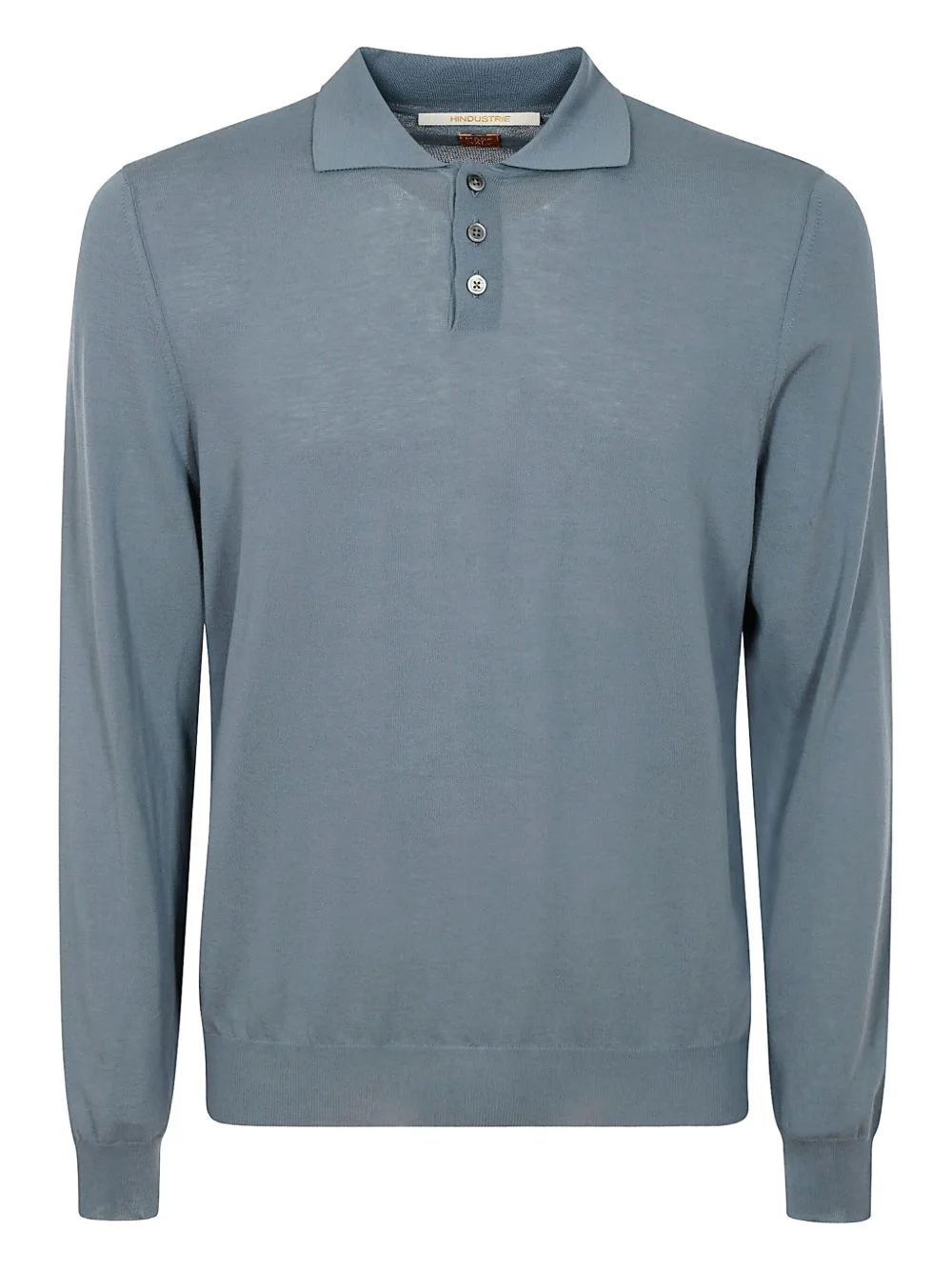 long-sleeve button polo shirt - 1