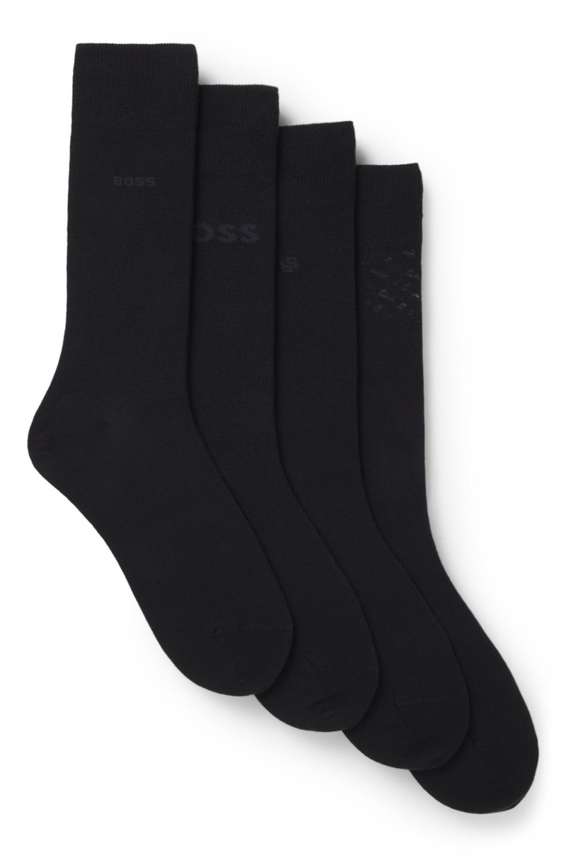 FOUR-PACK OF BRANDED SOCKS IN A REGULAR LENGTH 1