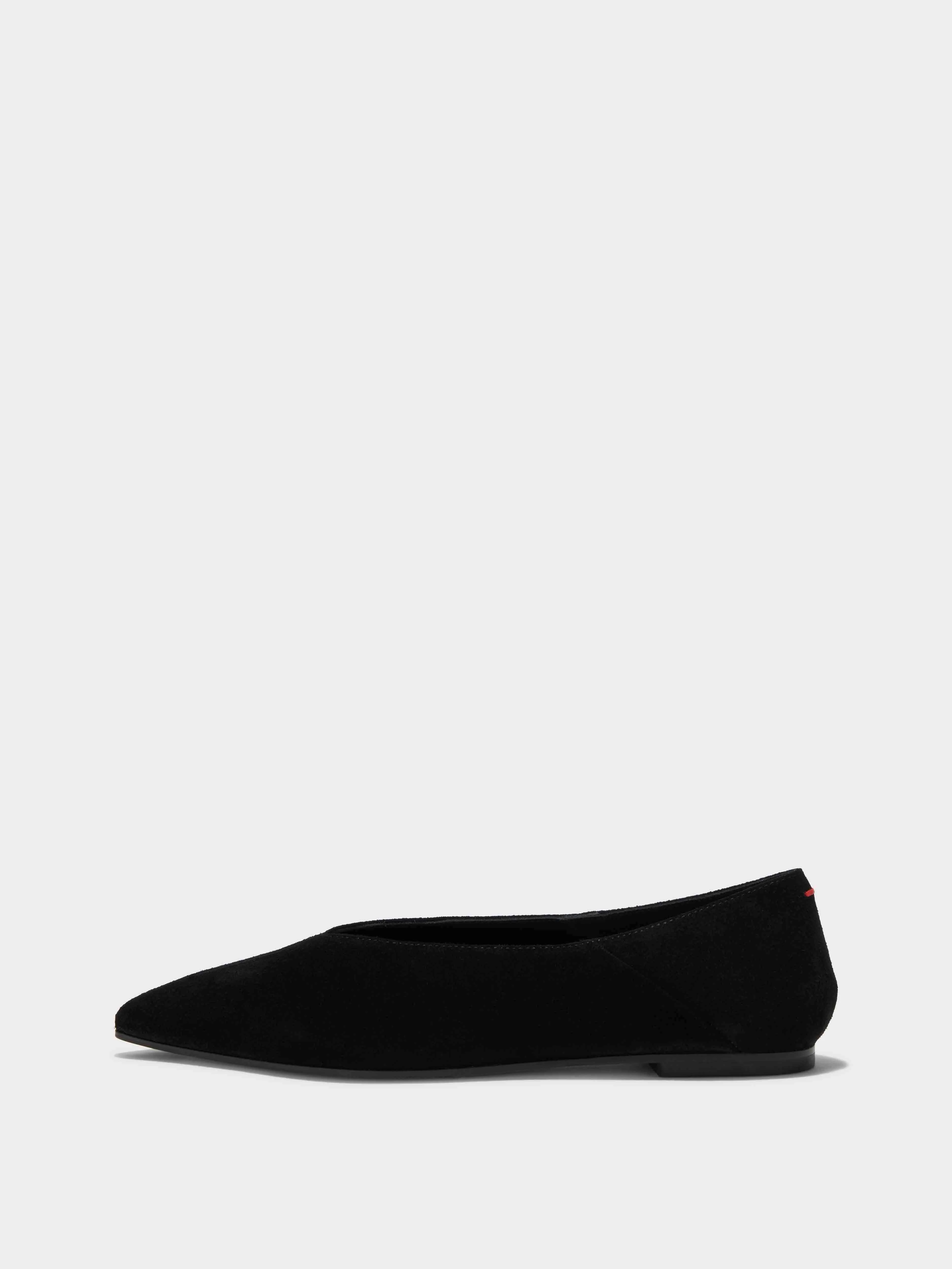 Moa Suede Pointed-Toe Flats - 1