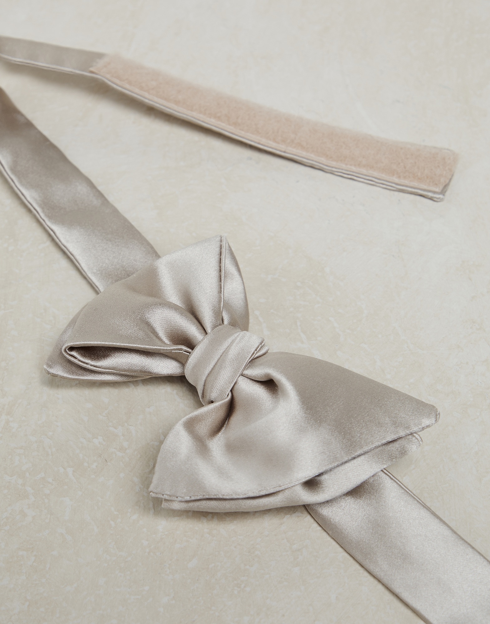 Cotton and silk satin bow tie - 2