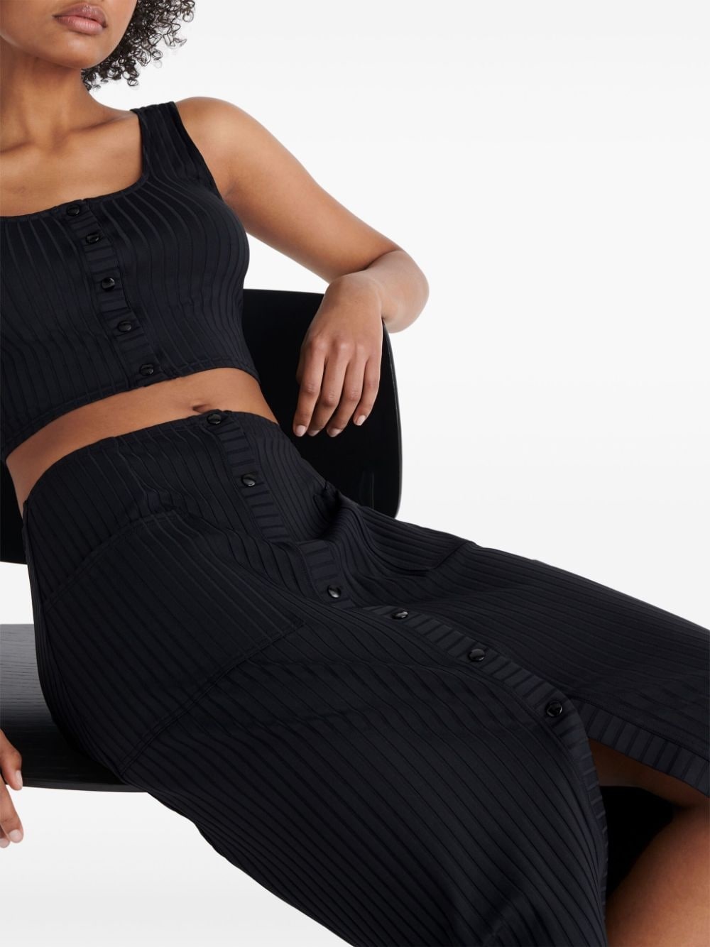 Copacabana ribbed midi skirt - 5