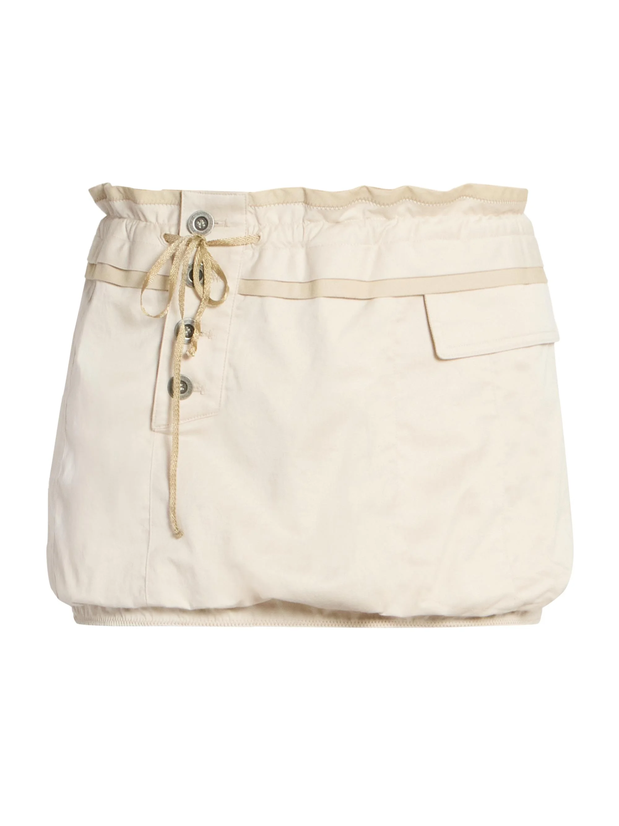Women's Jamily Stretch-Cotton Miniskirt - Ecru - 1