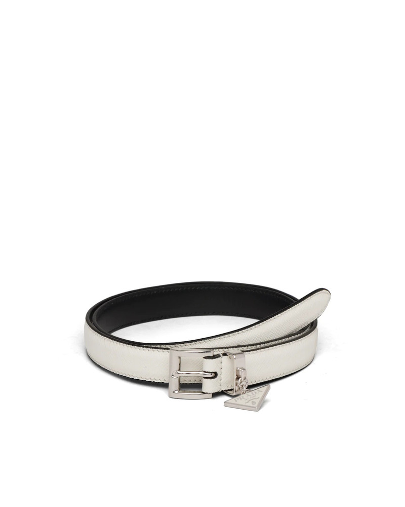 Saffiano leather belt 1