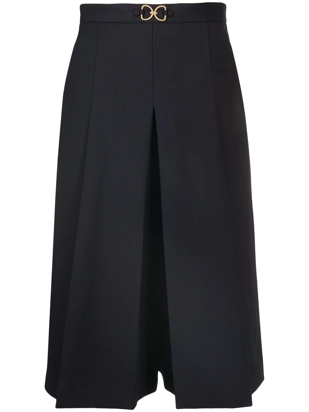 high-waist pleated culottes - 1