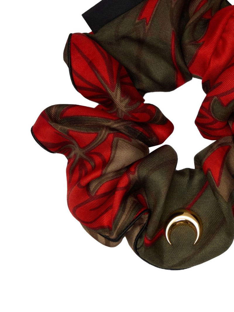 Marine Serre Crescent Moon silk scrunchie outlook