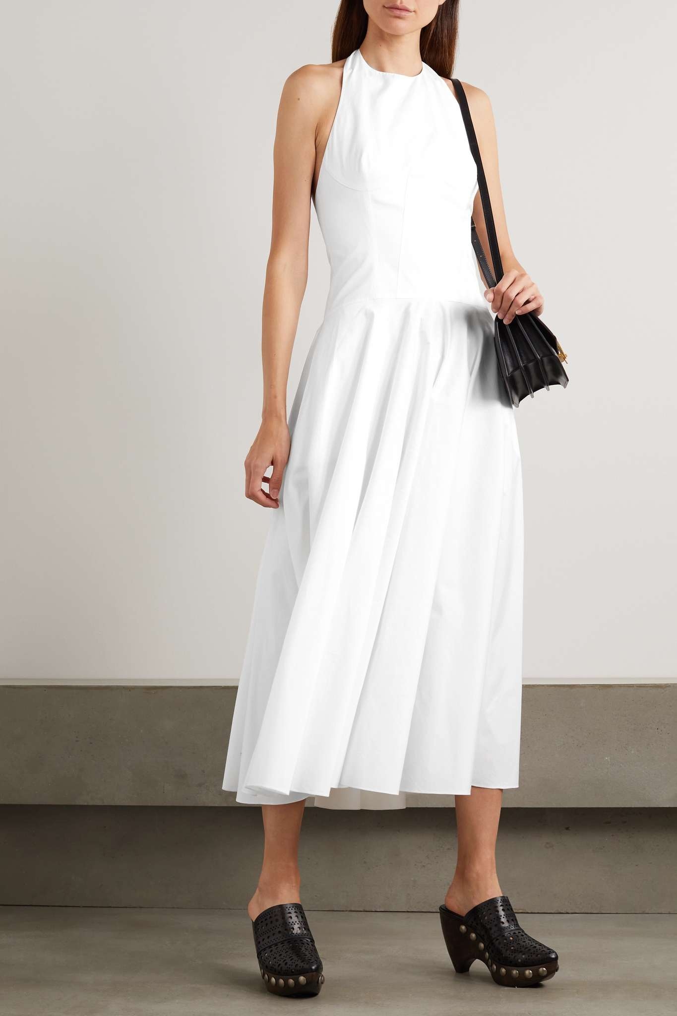 【関税&送料込】Alaia Japanese Poplin Sleeveless Dress ALAÏA BELTED MIDI JAPANESE POPLIN DRESS | ALAÏA TR