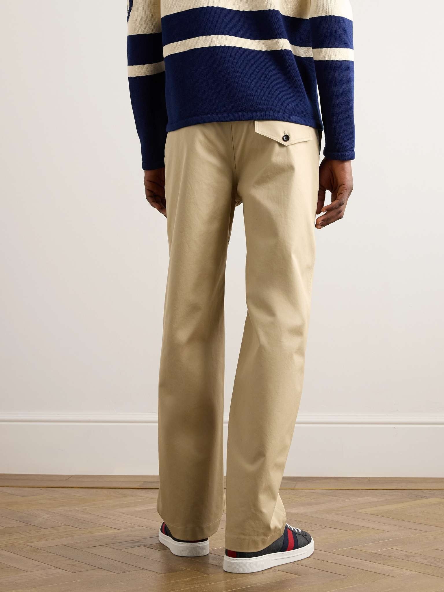 Straight-Leg Cotton-Twill Trousers - 4