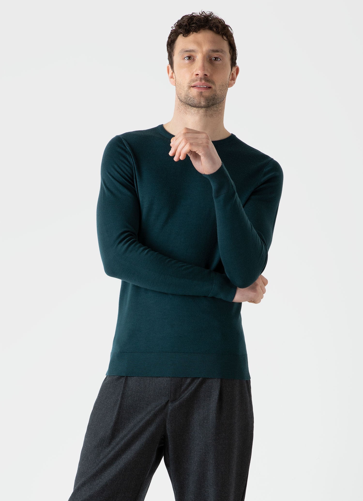 Fine Merino Wool Crew Neck - 2