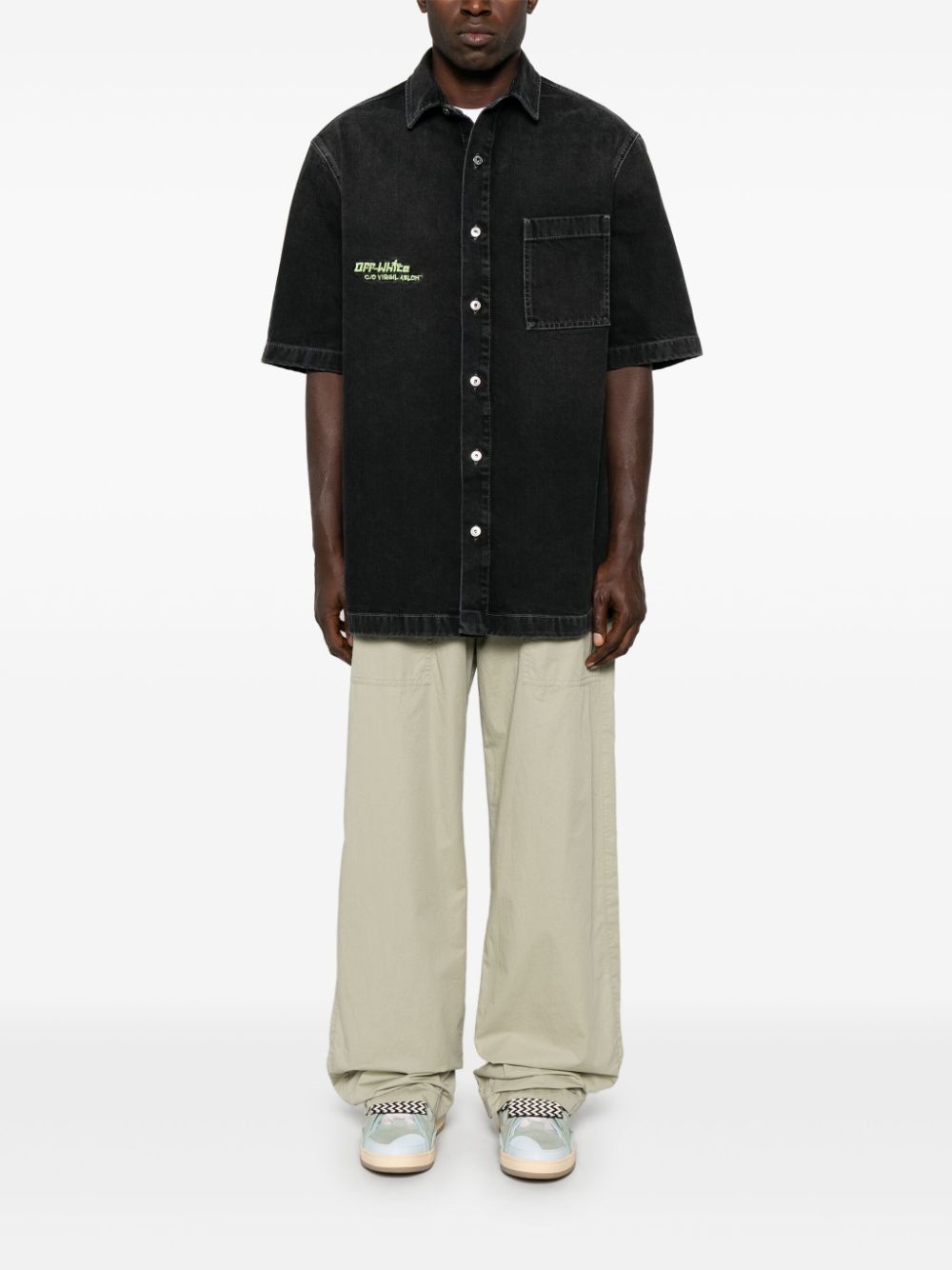 Off White Men Irregular Shirt - 2