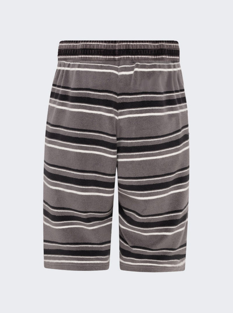 Martine Rose Sweat Shorts Grey Stripe outlook