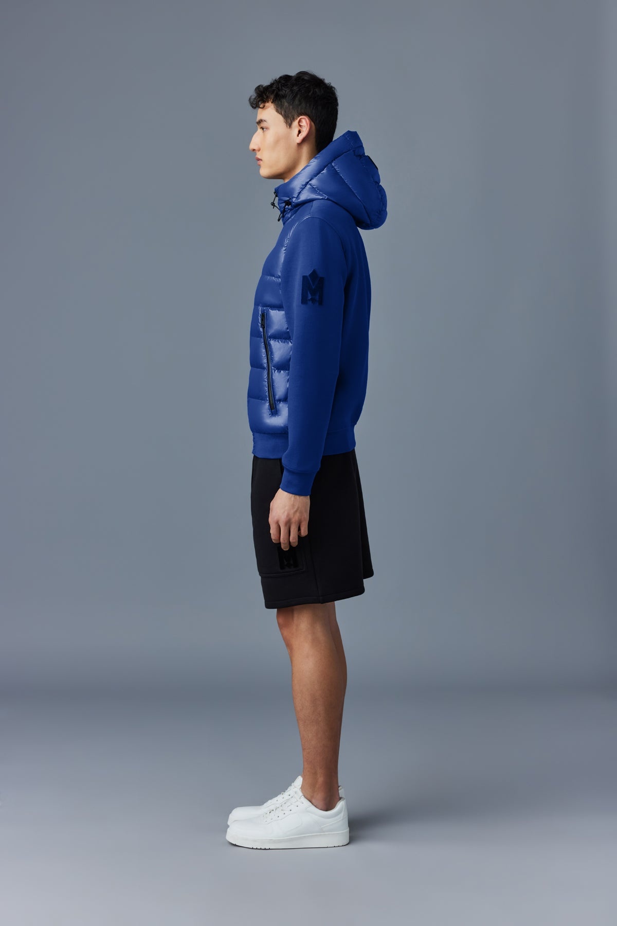 FRANK Double-face jersey bomber jacket with hood - 3