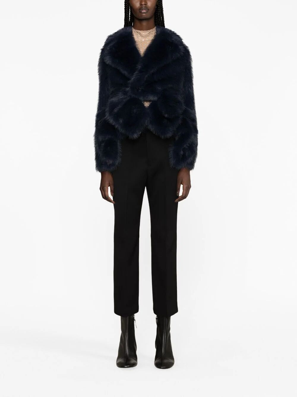 Jil Sander Women Fitted Cropped Pant With Flared Hem - 3