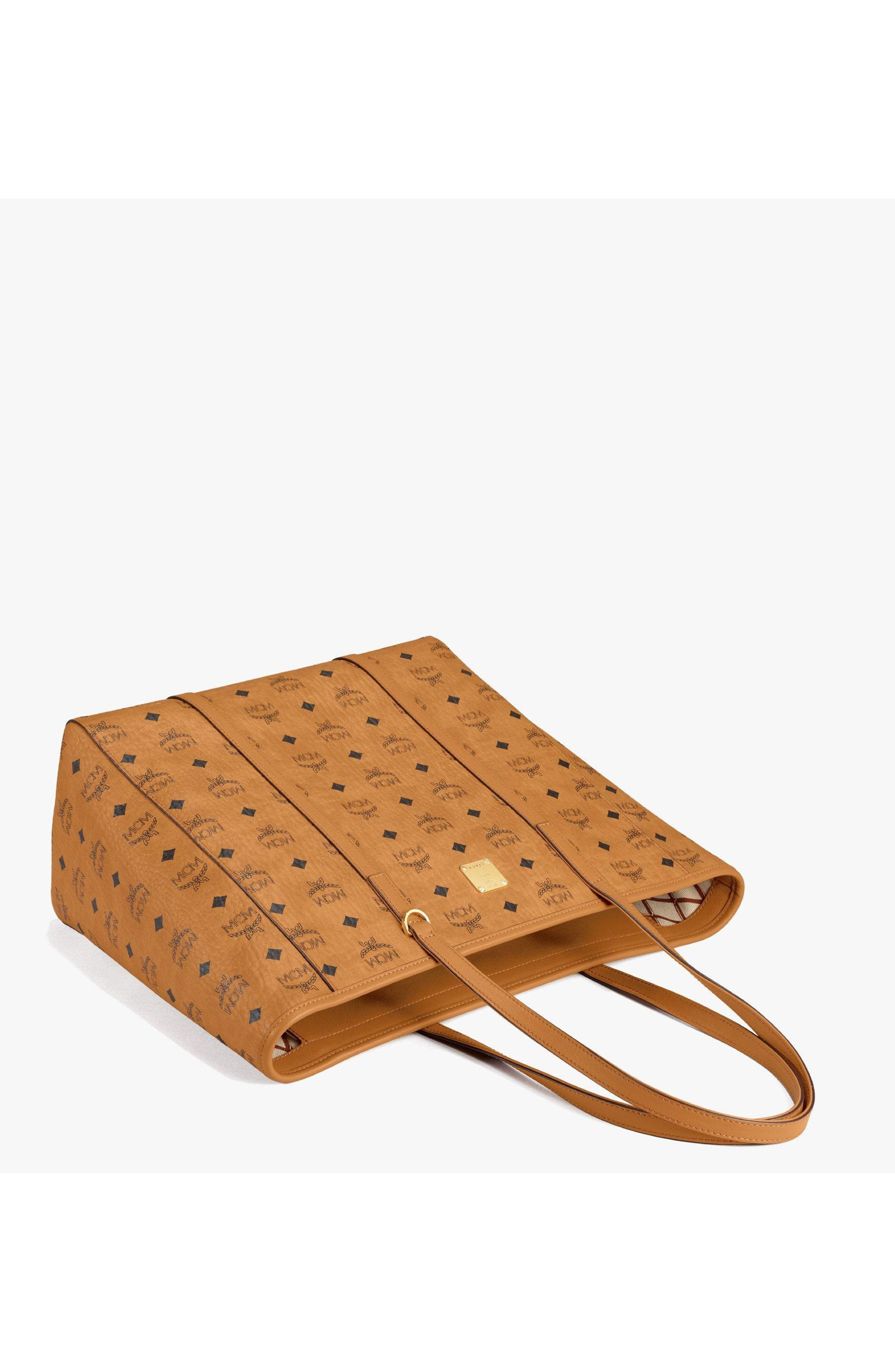 MCM Toni Top-Zip Shopper in Visetos in Brown at Nordstrom - 3