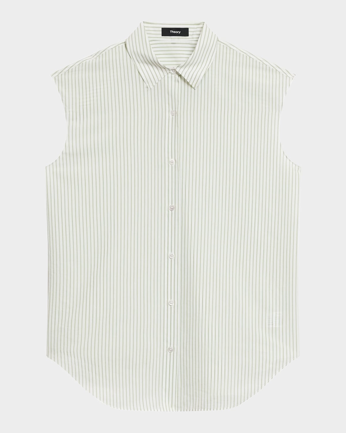 Stripe Sleeveless Boyfriend Shirt - 1
