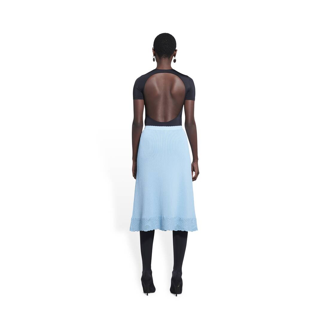 Women's Slip Skirt in Indigo - 4