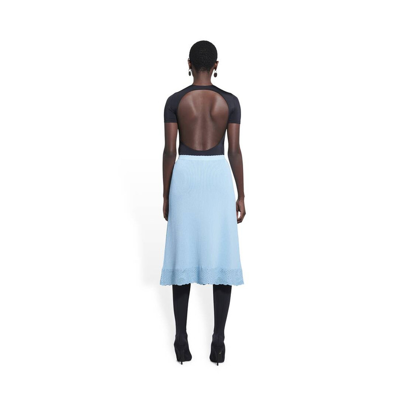 Women's Slip Skirt in Indigo 4