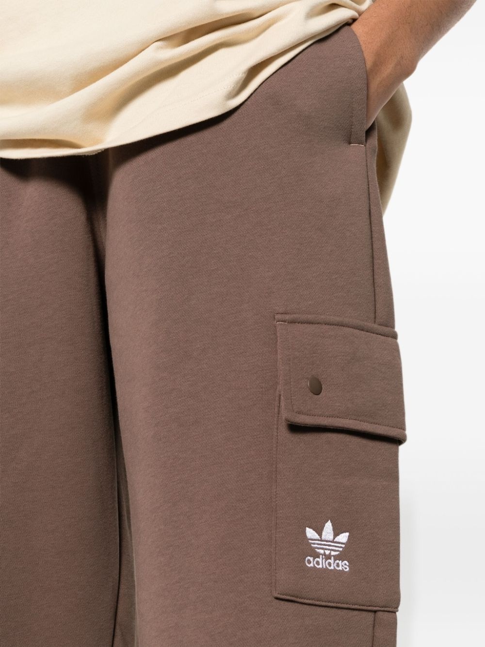 jersey tapered track pants - 5