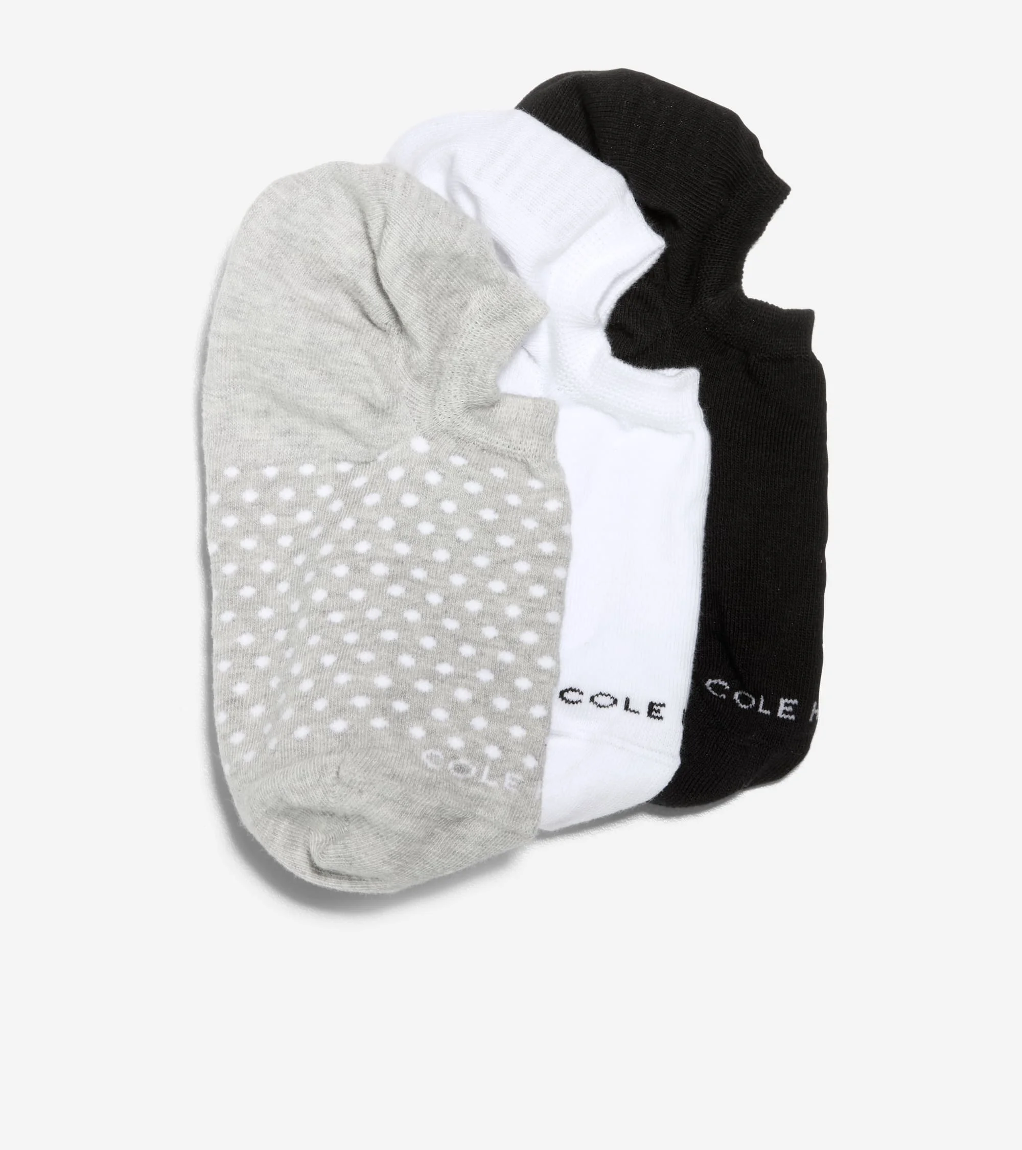 Women's 3 Pack Dot Sock Liners - 1