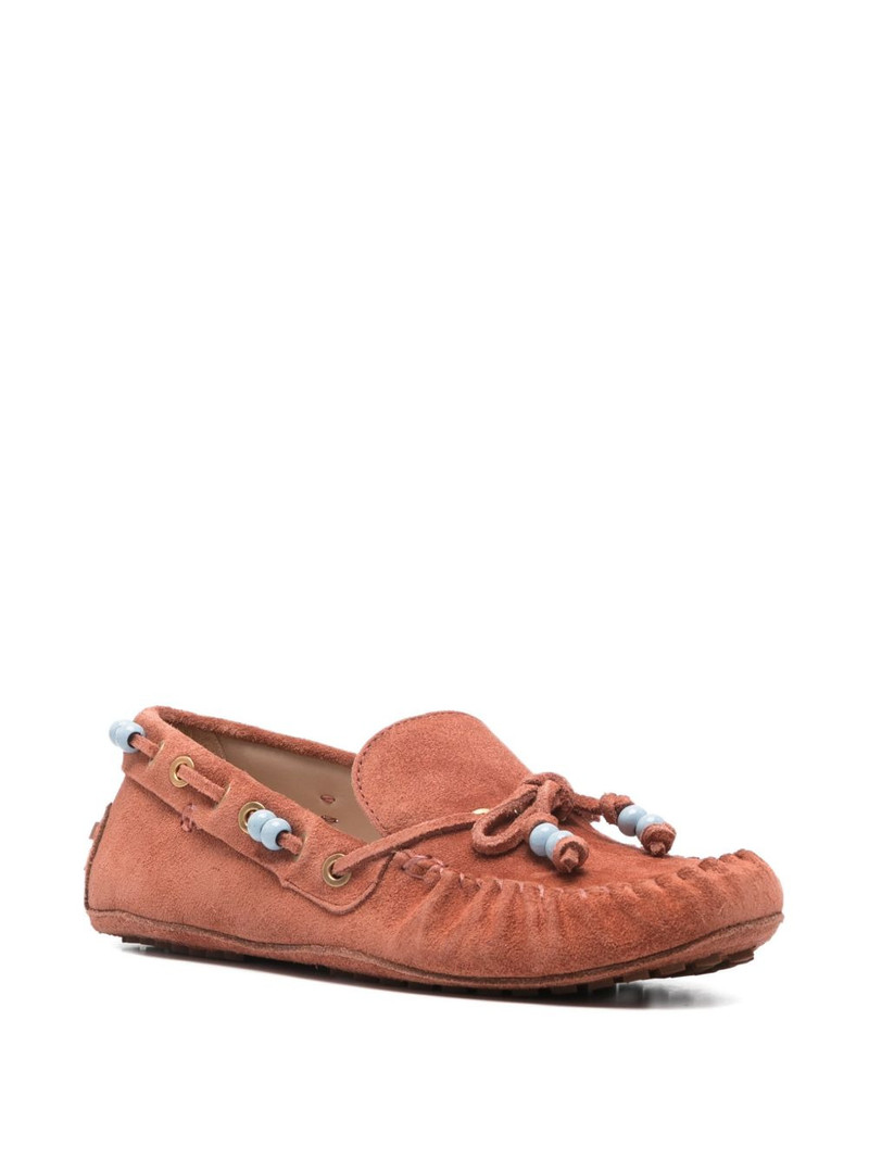FARM RIO beaded moccasin loafers outlook