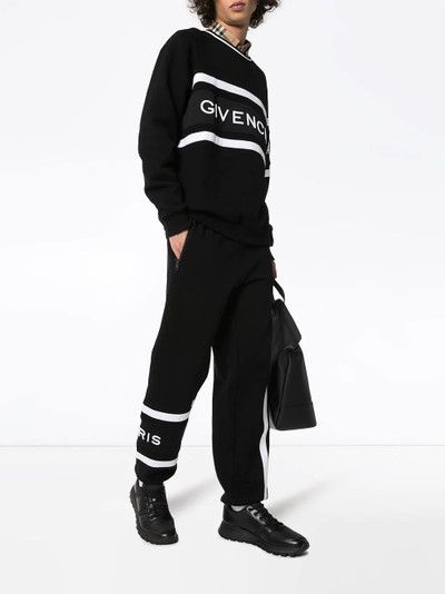 Givenchy logo-embroidered striped track pants outlook