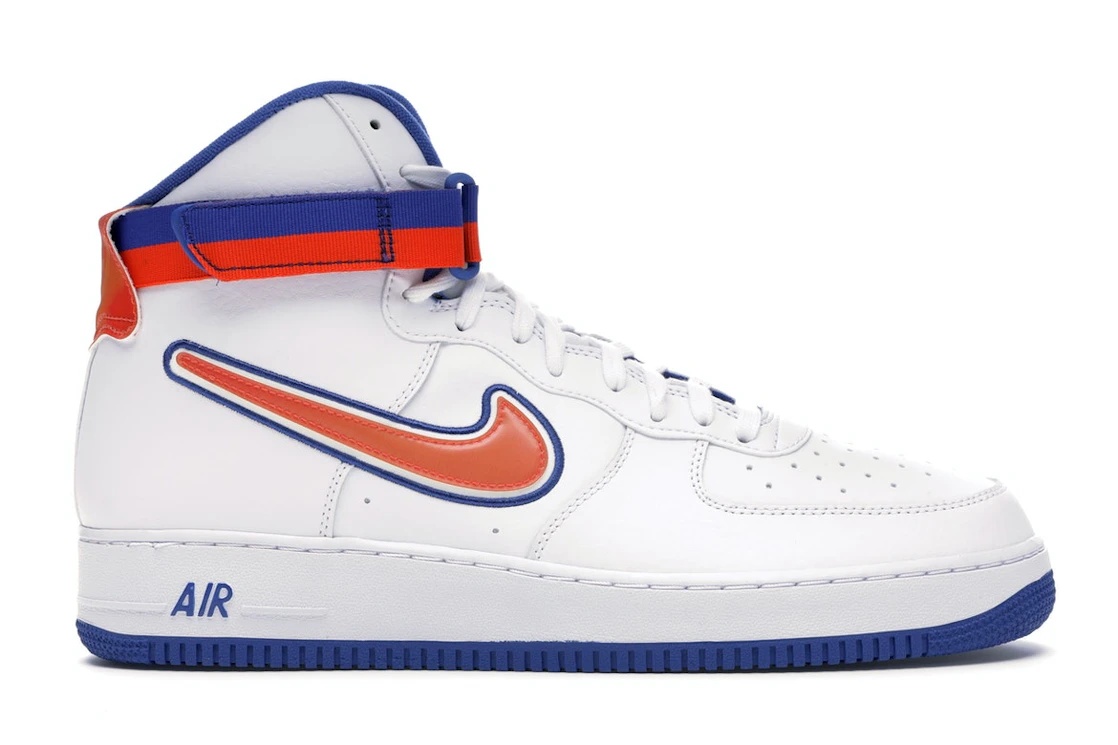 Nike Nike Air Force 1 High Sport NBA White Team Orange Game Royal stockx REVERSIBLE