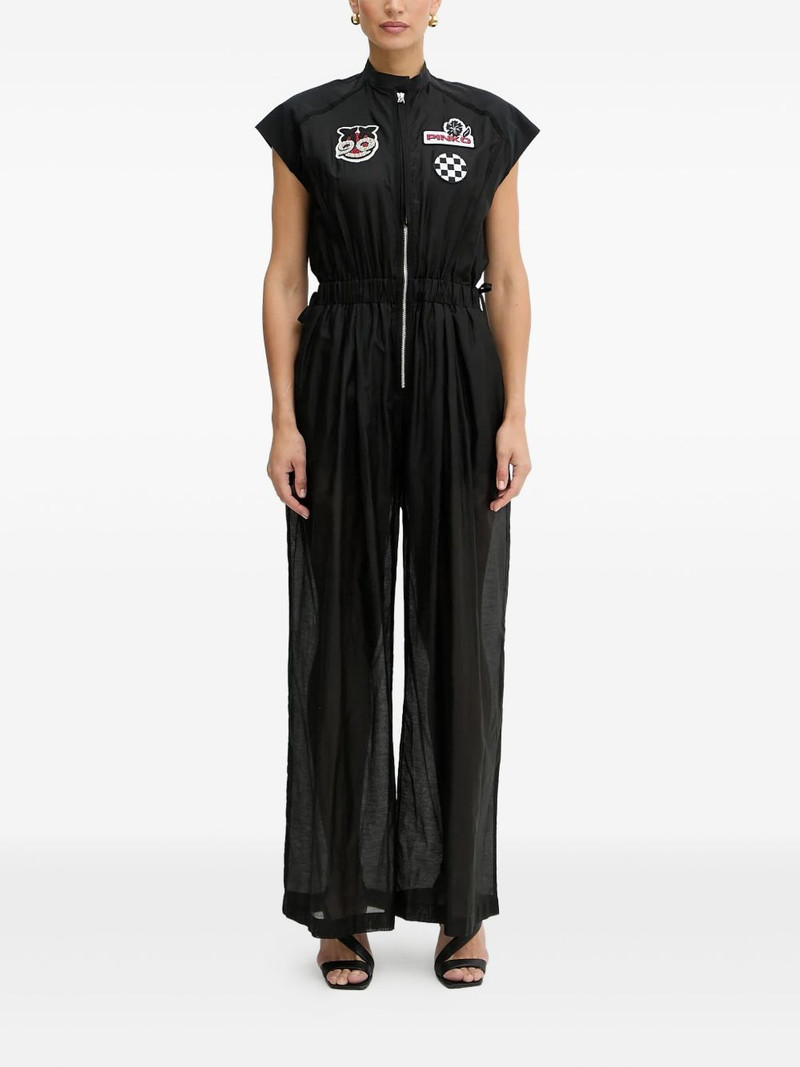 embellished zip-front jumpsuit 1