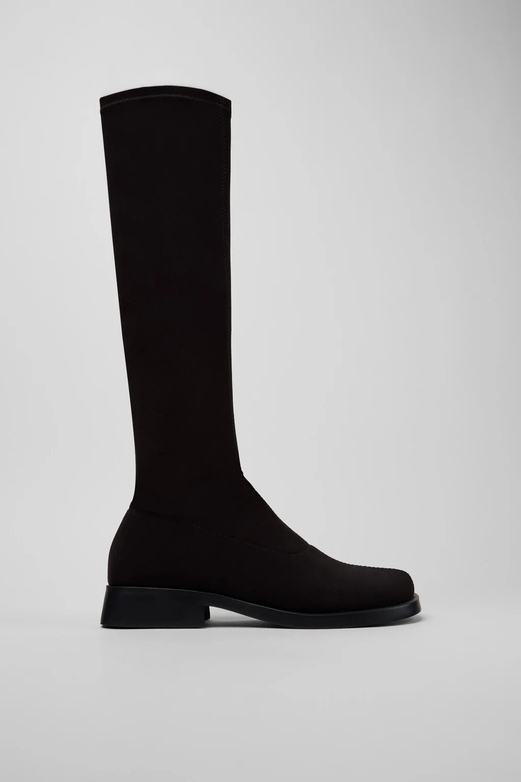 Donna Black Textile High Boots for Women. - 1
