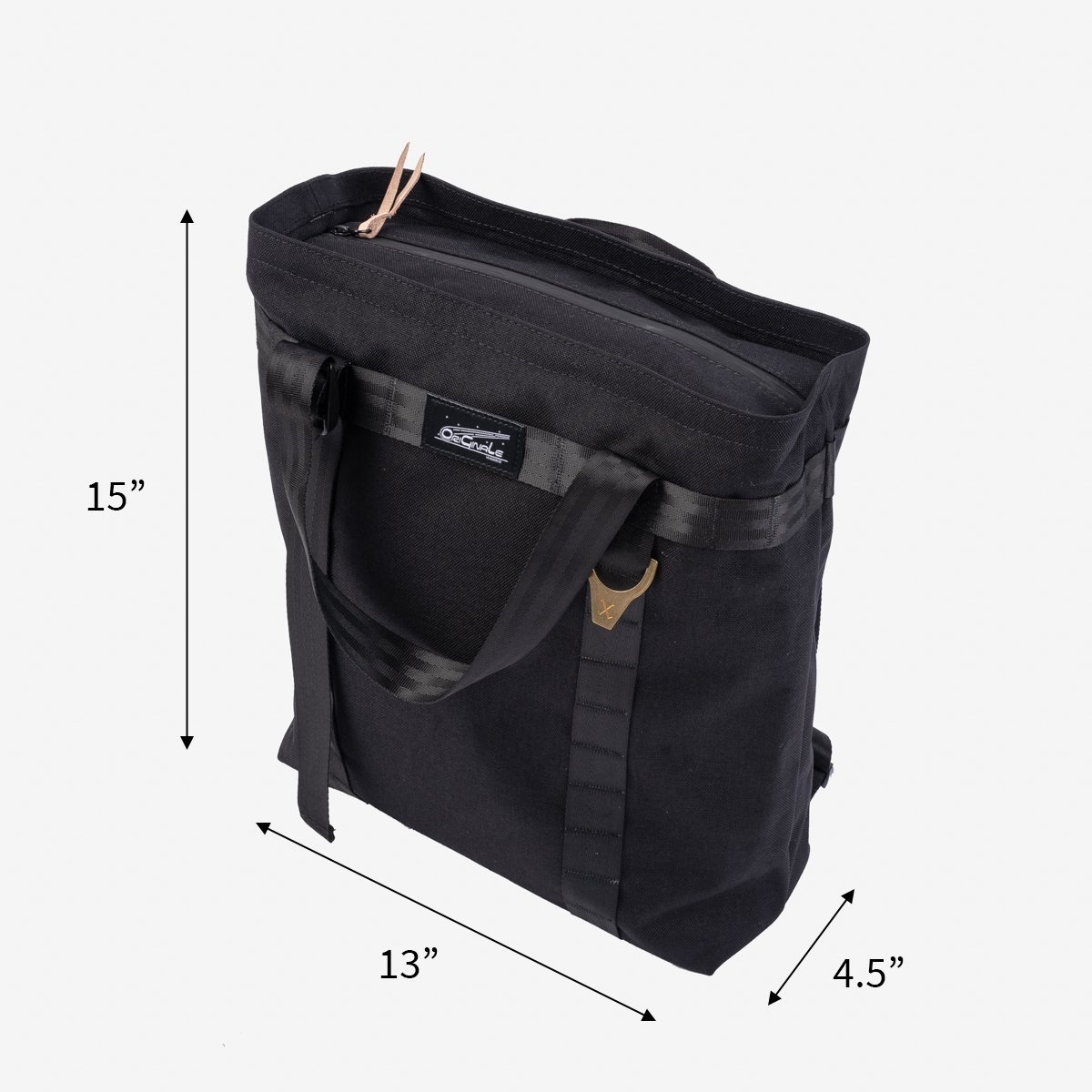 OGL-ORI-BACKP OGL Originale Tech Material Utility Backpack - Black - 11
