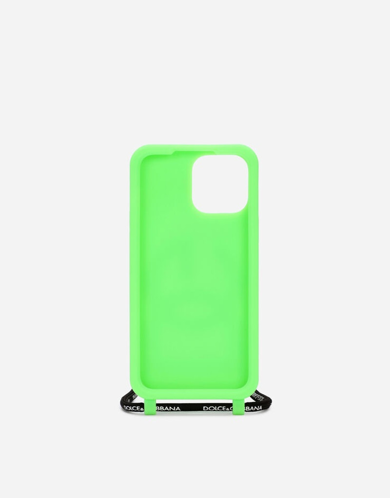 Dolce & Gabbana Rubber iPhone 13 Pro Max cover with embossed logo outlook