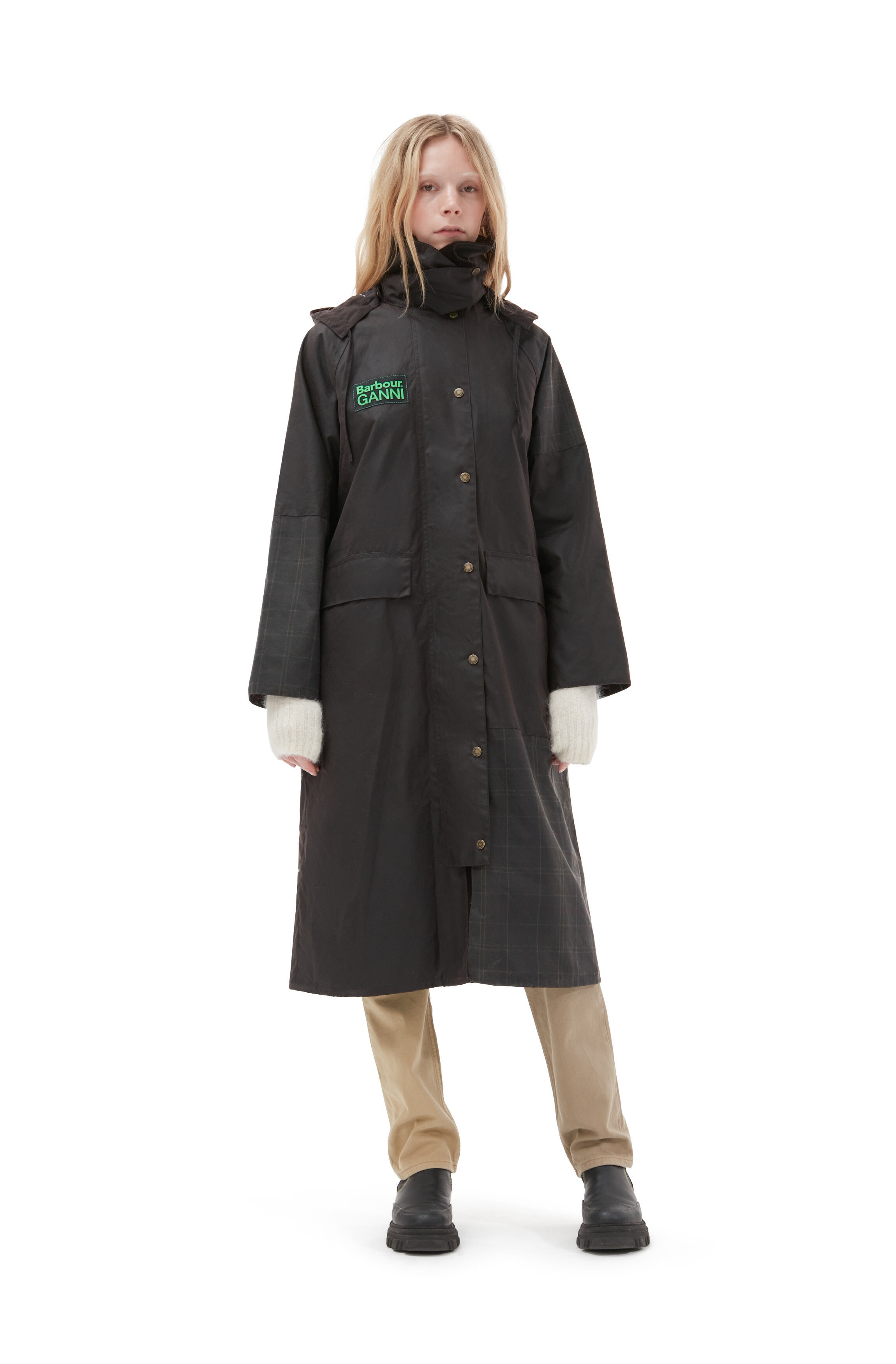 GANNI X BARBOUR BURGHLEY COAT - 3